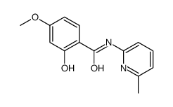 Benzamide, 2-hydroxy-4-methoxy-N-(6-methyl-2-pyridinyl)- (9CI) structure