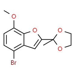 4-Bromo-7-methoxy-2-(2-methyl-1,3-dioxolan-2-yl)-1-benzofuran picture