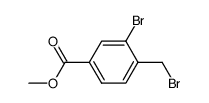 3-溴-4-(溴甲基)苯甲酸甲酯结构式