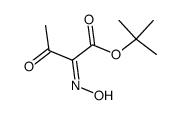 (Z)-2-hydroxyimino-3-oxo-butyric acid tert-butyl ester Structure