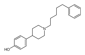 4-[1-(5-phenylpentyl)piperidin-4-yl]phenol结构式