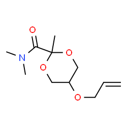 1,3-Dioxane-2-carboxamide,N,N,2-trimethyl-5-(2-propenyloxy)-,cis-(9CI) structure