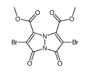 dimethyl 2,6-dibromo-1,7-dioxo-1H,7H-pyrazolo[1,2-a]pyrazole-3,5-dicarboxylate Structure
