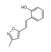 3-methyl-5-<2-(2-hydroxyphenyl)ethenyl>isoxazole结构式