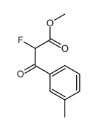 Benzenepropanoic acid, alpha-fluoro-3-methyl-beta-oxo-, methyl ester (9CI) structure