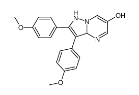 2,3-bis(4-methoxyphenyl)-1,3a-dihydropyrazolo[1,5-a]pyrimidin-6-ol结构式