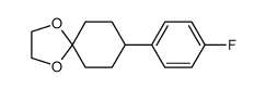 8-(4-Fluorophenyl)-1,4-dioxaspiro[4.5]decane结构式