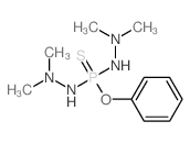 2-[(2,2-dimethylhydrazinyl)-phenoxy-phosphinothioyl]-1,1-dimethyl-hydrazine structure