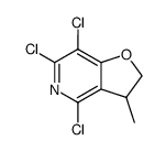 4,6,7-trichloro-3-methyl-2,3-dihydrofuro[3.2-c]pyridine Structure