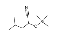 4-methyl-2-(trimethylsiloxy)pentanenitrile Structure