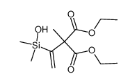 diethyl 2-(1-(hydroxydimethylsilyl)vinyl)-2-methylmalonate Structure