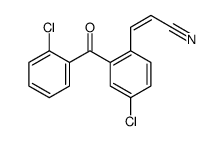 3-[4-chloro-2-(2-chlorobenzoyl)phenyl]prop-2-enenitrile结构式