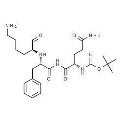 butyloxycarbonyl-phenylalanyl-leucyl-lysine结构式