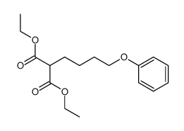 (4-phenoxy-butyl)-malonic acid diethyl ester Structure