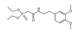 diethyl [2-(2-(3,4-dimethoxyphenyl)ethylamino)-2-oxoethyl]phosphonate Structure