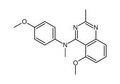 5-methoxy-N-(4-methoxyphenyl)-N,2-dimethylquinazolin-4-amine结构式