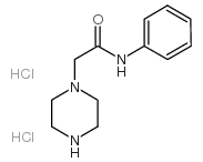 PIPERAZINE ACETIC ACID ANILIDE DIHYDROCHLORIDE Structure