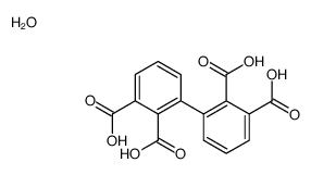 3-(2,3-dicarboxyphenyl)phthalic acid,hydrate Structure