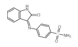 4-[(2-oxoindol-3-yl)amino]benzenesulfonamide结构式