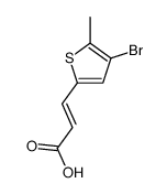 3-(4-bromo-5-methylthiophen-2-yl)prop-2-enoic acid结构式