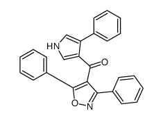 (3,5-diphenyl-1,2-oxazol-4-yl)-(4-phenyl-1H-pyrrol-3-yl)methanone Structure