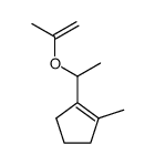 1-methyl-2-(1-(prop-1-en-2-yloxy)ethyl)cyclopent-1-ene结构式