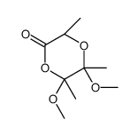 (3S,5S,6S)-5,6-dimethoxy-3,5,6-trimethyl-1,4-dioxan-2-one Structure