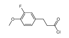 3-(3-fluoro-4-methoxyphenyl)propionyl chloride Structure