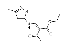 ethyl 2-(((3-methylisothiazol-5-yl)amino)methylene)-3-oxobutanoate Structure