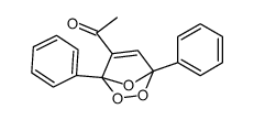 1-(1,4-diphenyl-2,3,7-trioxabicyclo[2.2.1]hept-5-en-5-yl)ethanone Structure