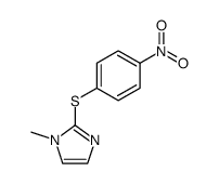 1-methyl-2-[(4-nitrophenyl)thio]-1H-imidazole结构式