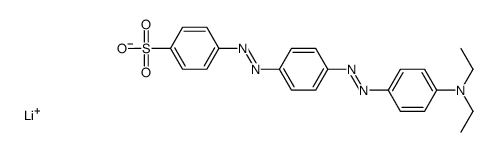 lithium p-[[p-[[p-(diethylamino)phenyl]azo]phenyl]azo]benzenesulphonate Structure