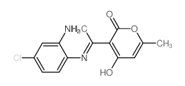 3-[1-[(2-amino-4-chloro-phenyl)amino]ethylidene]-6-methyl-pyran-2,4-dione结构式