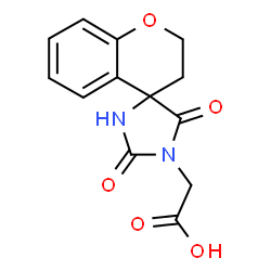 (2',5'-Dioxo-2,3-dihydro-1'H-spiro[chromene-4,4'-imidazolidin]-1'-yl)acetic acid picture