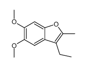 3-ethyl-5,6-dimethoxy-2-methyl-benzofuran Structure