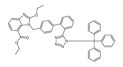 ethyl 2-ethoxy-3-[[4-[2-(1-trityltetrazol-5-yl)phenyl]phenyl]methyl]benzimidazole-4-carboxylate picture