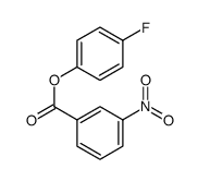 Phenol, 4-fluoro-, 1-(3-nitrobenzoate) Structure