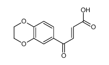 (E)-4-(2,3-dihydro-1,4-benzodioxin-6-yl)-4-oxobut-2-enoic acid结构式