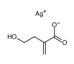 silver γ-hydroxy-α-methylene-butyrate Structure