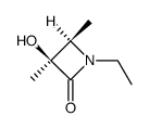 r,2,t,3-dimethyl-1-ethyl-3-hydroxyazetidin-2-one Structure