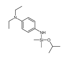 1-N-[dimethyl(propan-2-yloxy)silyl]-4-N,4-N-diethylbenzene-1,4-diamine结构式