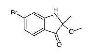 2-methyl-2-methoxy-6-bromoindolinone Structure