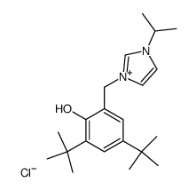 [1-OH-4,6-di-tert-butyl-2-CH2C3H3N2(isopropyl)-C6H2]Cl Structure