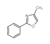 4-甲基-2-苯基-1,3-噁唑结构式