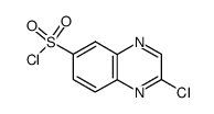 6-Quinoxalinesulfonyl chloride, 2-chloro-结构式