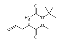 Butanoic acid, 2-[[(1,1-dimethylethoxy)carbonyl]amino]-4-oxo-, methyl ester, (2S)结构式