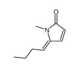 (Z)-5-butylidene-1-methyl-1,5-dihydro-2H-pyrrol-2-one结构式