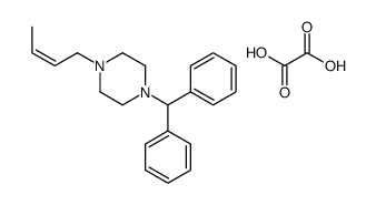 1-benzhydryl-4-but-2-enylpiperazine,oxalic acid Structure