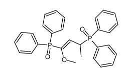 (1,3-Bis(diphenylphosphoryl)-1-butenyl)-methyl-ether结构式