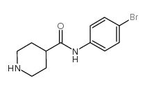 PIPERIDINE-4-CARBOXYLIC ACID (4-BROMO-PHENYL)-AMIDE Structure